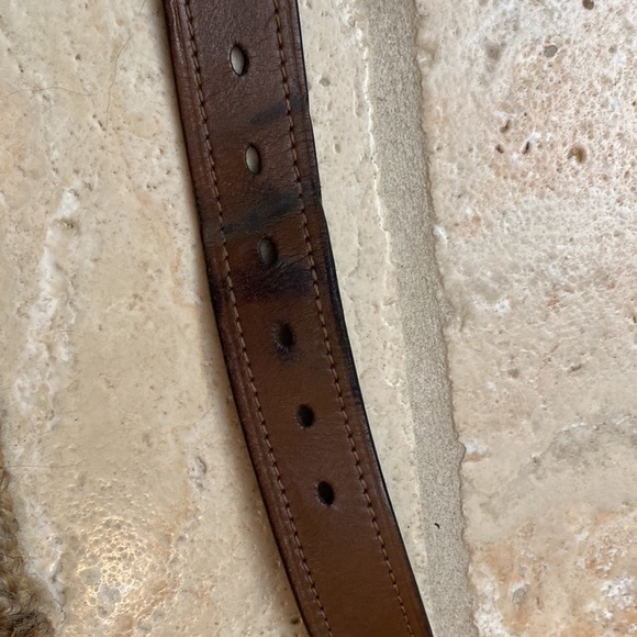 Dickies Brown Leather Casual Belt 42 - Picture 4 of 7